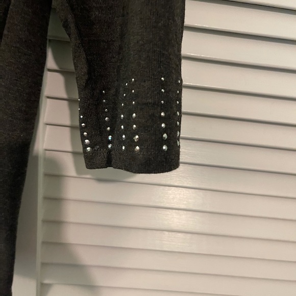 By Design mock neck studded blouse size Small - Picture 2 of 5